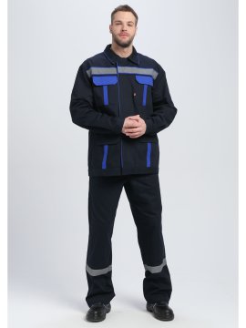 Костюм Итрорис-1 СОП (тк.Саржа,250) брюки, т.синий/васильковый