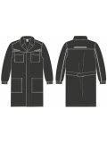 Халат ProfLineSpecialist (тк.Смесовая,240), черный