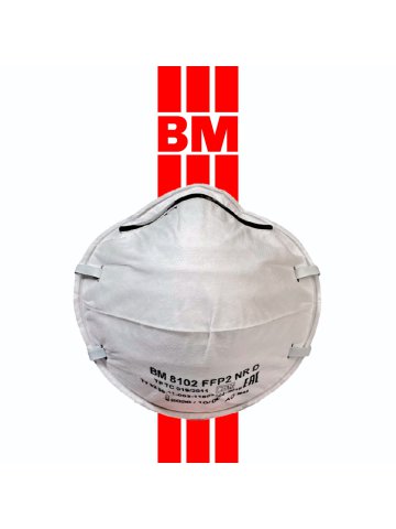 ВМ 8102 FFP2 NR D чашеобразная противоаэрозольная фильтрующая полумаска, 20 шт. в пакете