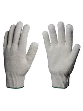 Перчатки х/б 10кл. ЛЮКС 42-44гр. 150текс, белые