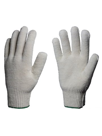 Перчатки х/б 10кл. ЛЮКС 42-44гр. 150текс, белые