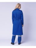 Халат женский рабочий (тк.Смесовая, 210), васильковый