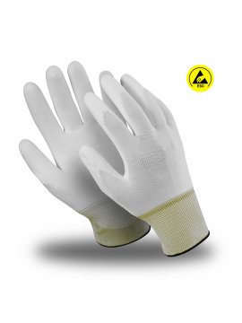Перчатки Manipula Specialist® Микростатик (ESD) (нейл.+полиур.+медн.), MG-164