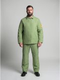 Костюм сварщика усиленный 1 кл.защиты ЭКО (тк.Брезент, 480), хаки