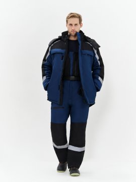 Полукомбинезон зимний ProfLineSpecialist (тк.Мембрана,180), т.синий/черный